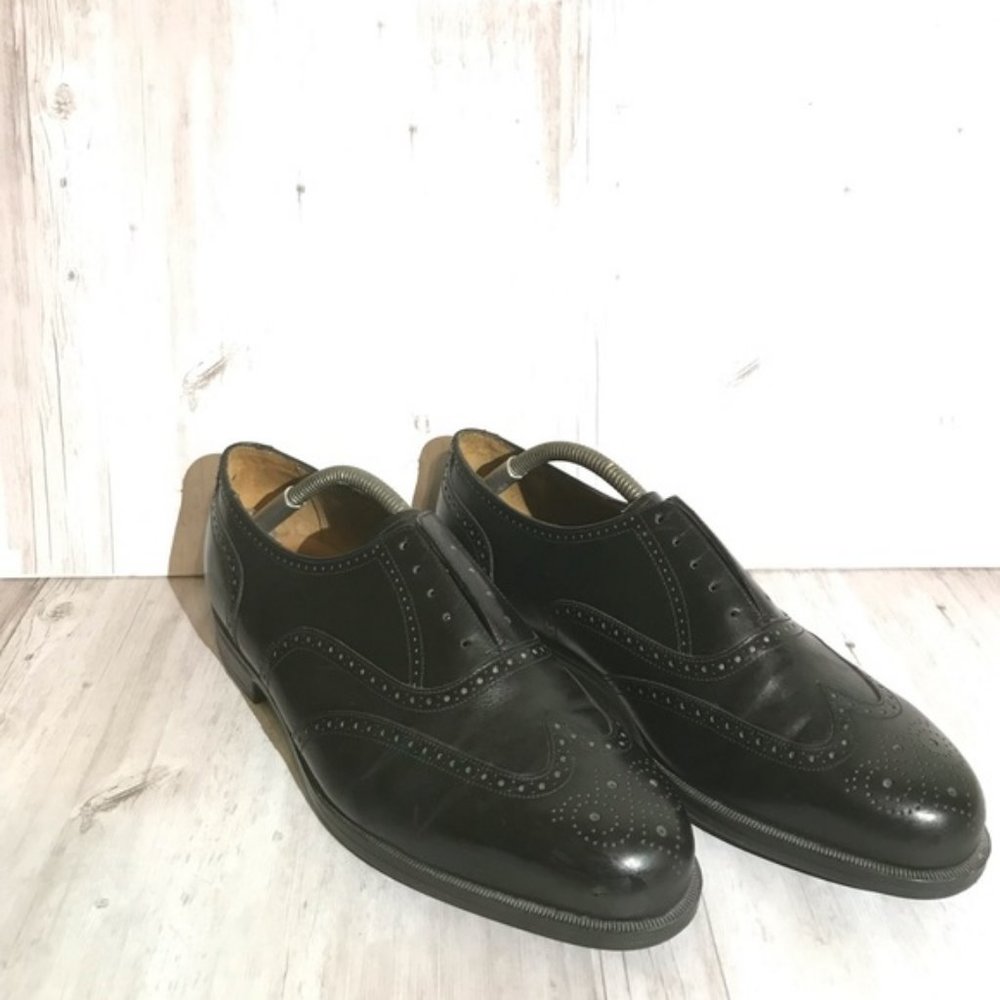 Florsheim Men’s Black Leather Oxfords Size 10